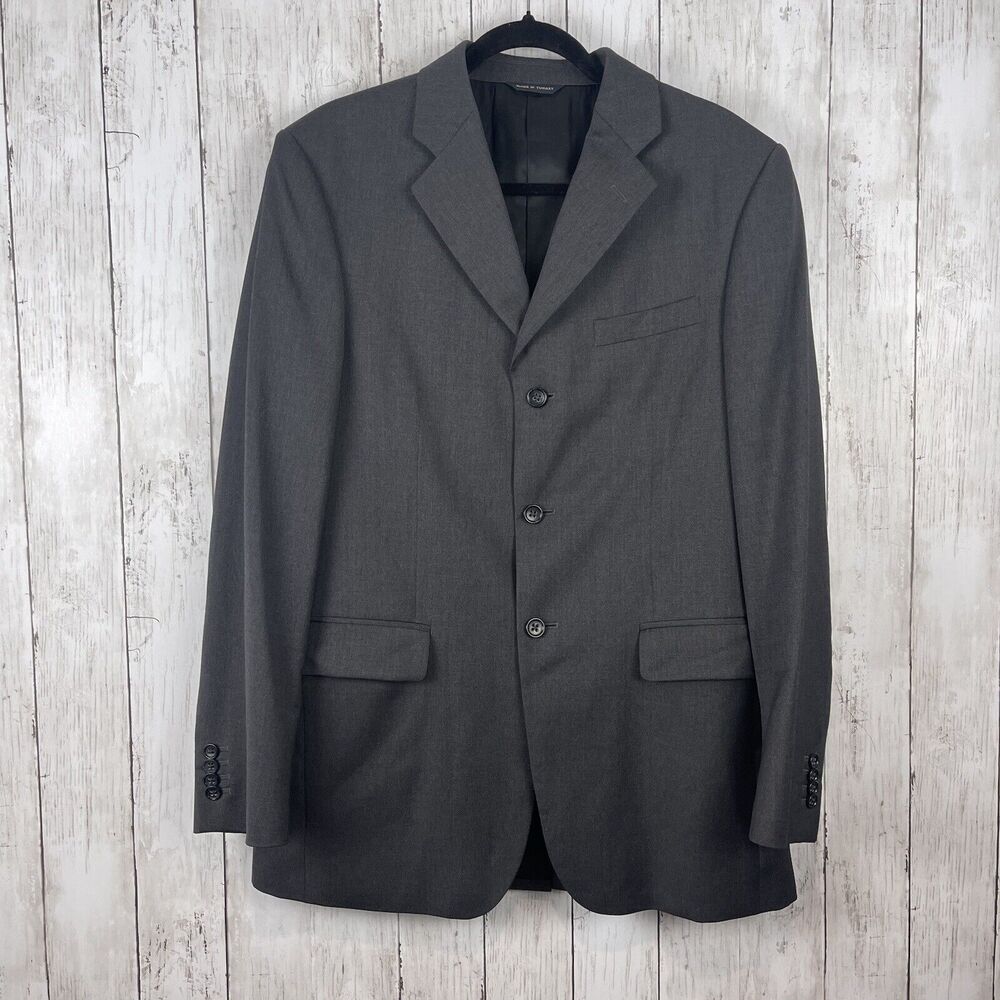 Banana Republic Modern Jacket Men's Sz 40R Black Wool Suit Business Professional